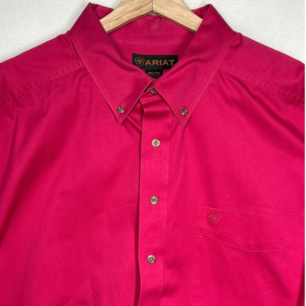 Ariat Solid Twill Classic Fit Button Down Shirt M… - image 2